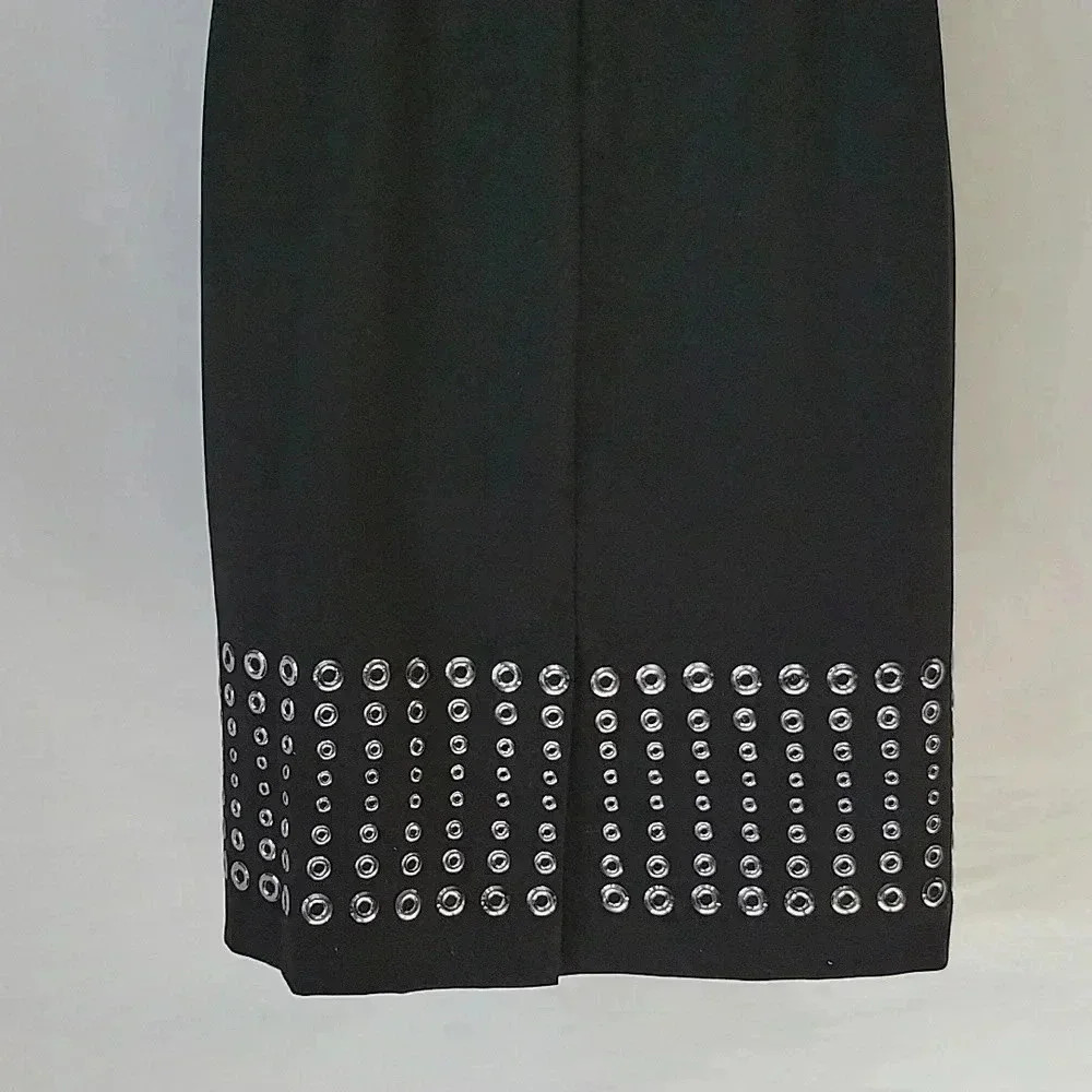 Calvin Klein Sleeveless Sheath Dress w/ Grommet Hem Size 2 - Picture 7 of 14